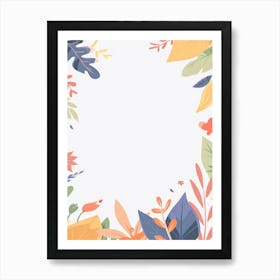 Autumn Leaves Frame Art Print