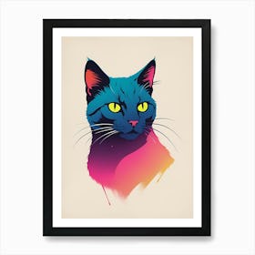 Cat Portrait 4 Art Print