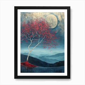 Tree Of Love Style Abstract Art Print