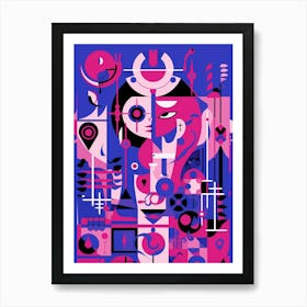 Abstract Geometric Symbolism 3 Art Print