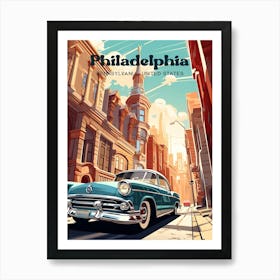 Philadelphia Pennsylvania United States Culture Travel Art Illustration Art Print