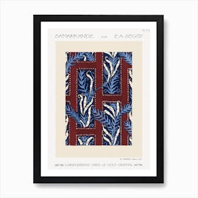 Fern Pochoir Pattern In Art Deco Oriental Style, Eugène Séguy Art Print