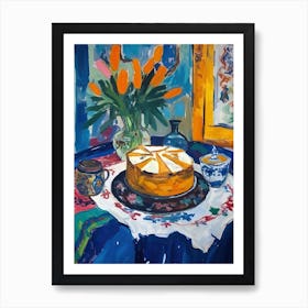 Carrot Cake Painting 2 Art Print