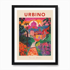 Urbino Italia Travel Poster Art Print