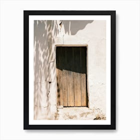 Old Brown Door // Ibiza Travel Photography Art Print