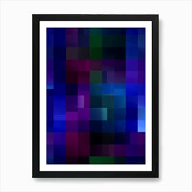 Abstract Blue and Purple Art Print