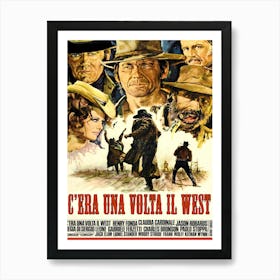 Movie Poster, Western, Once Upon Time In A West Art Print