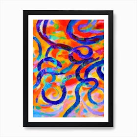 Glass Octopus Matisse Inspired Art Print