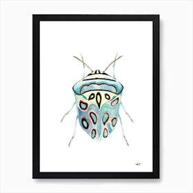 Watercolour Beetle Art Print