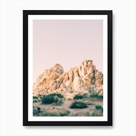 Purple Desert Sunset Art Print