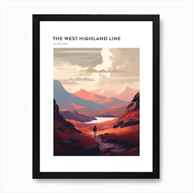 The West Highland Line Scotland 7 Hiking Trail Landscape Poster Art Print