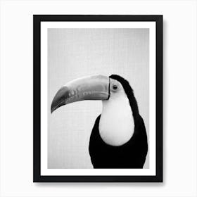 Toucan Bird - Black & White Art Print