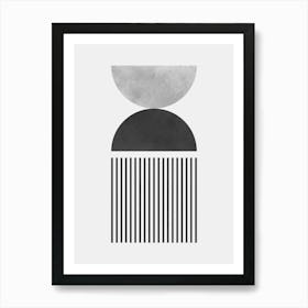 Lines and circles 5 2 Art Print