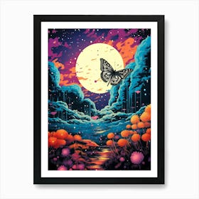 Butterfly In The Sky Art Print