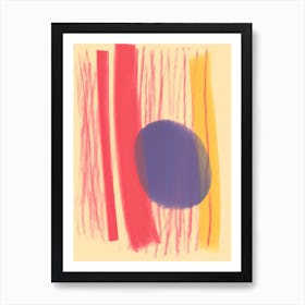 Balance Pastel Colours Abstract 2 Art Print