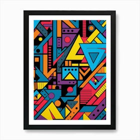 Abstract Geometric Pattern 1 Art Print