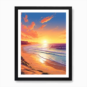 Painting That Depicts Cervantes Beach Australia 1 Poster