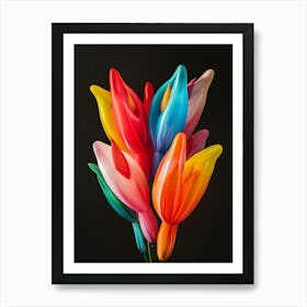 Bright Inflatable Flowers Heliconia 3 Art Print