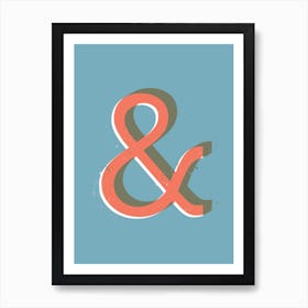 Ampersand Colour Art Print