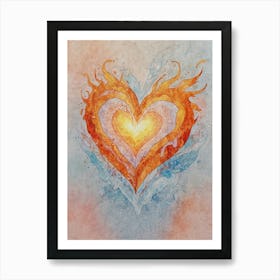 Heart Of Fire 19 Art Print