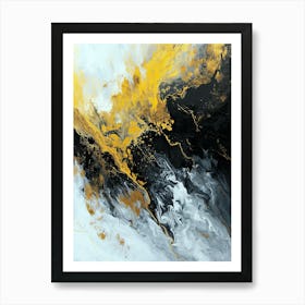 Abstract Gold, Minimalism Art Print