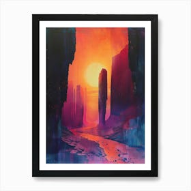 'Sunset' 3 Art Print