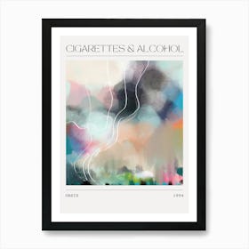 Oasis Music Painting - Cigarettes & Alcohol Music Poster Painting Art Print