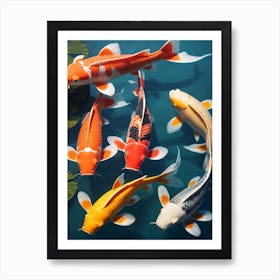 Koi Fish Painting (19) Art Print