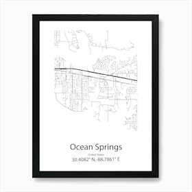 Ocean Pointe,United States Minimalist Map Poster