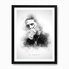 G Eazy Rapper Sketch Art Print