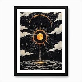 Moon In The Sky 1 Art Print