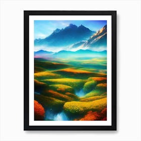 Landscape Painting, Landscape Painting, Landscape Painting, Landscape Painting, Landscape Painting 3 Art Print