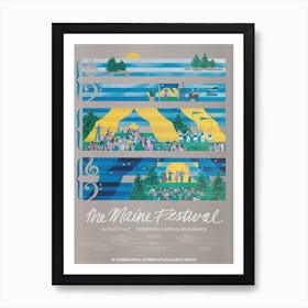 The Maine Music Festival Poster Art Print