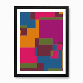 Abstract Squares 1 Art Print