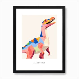 Nursery Dinosaur Art Allosaurus 3 Poster Art Print