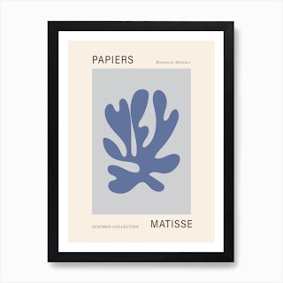 Matisse Cutout Blue Poster Wall Art Art Print
