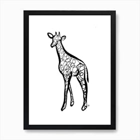 The Giraffe Art Print