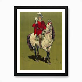 Santa Claus On Horseback Poster