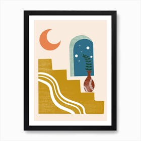 Moon In The Sky Art Print