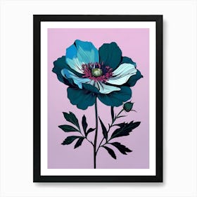 Blue Anemone Art Print