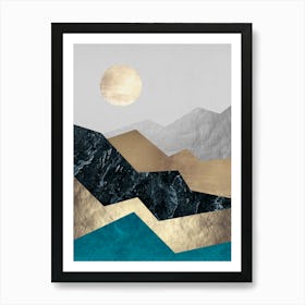 Collage landscape 15 Art Print