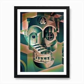 Utopia Skull Art Print