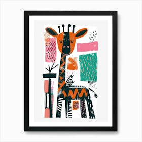 Giraffe Canvas Print 6 Art Print