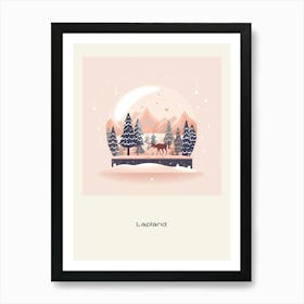 Lapland Finland 3 Snowglobe Poster Art Print