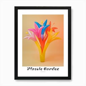 Dreamy Inflatable Flowers Poster Kangaroo Paw 1 Art Print