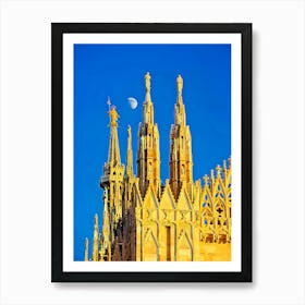 Detail Of Cathedral Of Milan Art Print