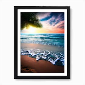 Sunset At The Beach 7 Art Print