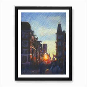 Impression Of An Amsterdam Sunset (2014) Art Print