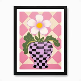 Pansies Flower Vase 3 Art Print