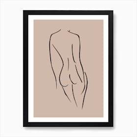 Nude Women Line Art Print